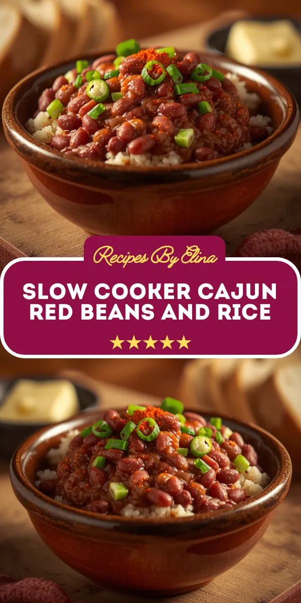 Slow Cooker Cajun Red Beans and Rice