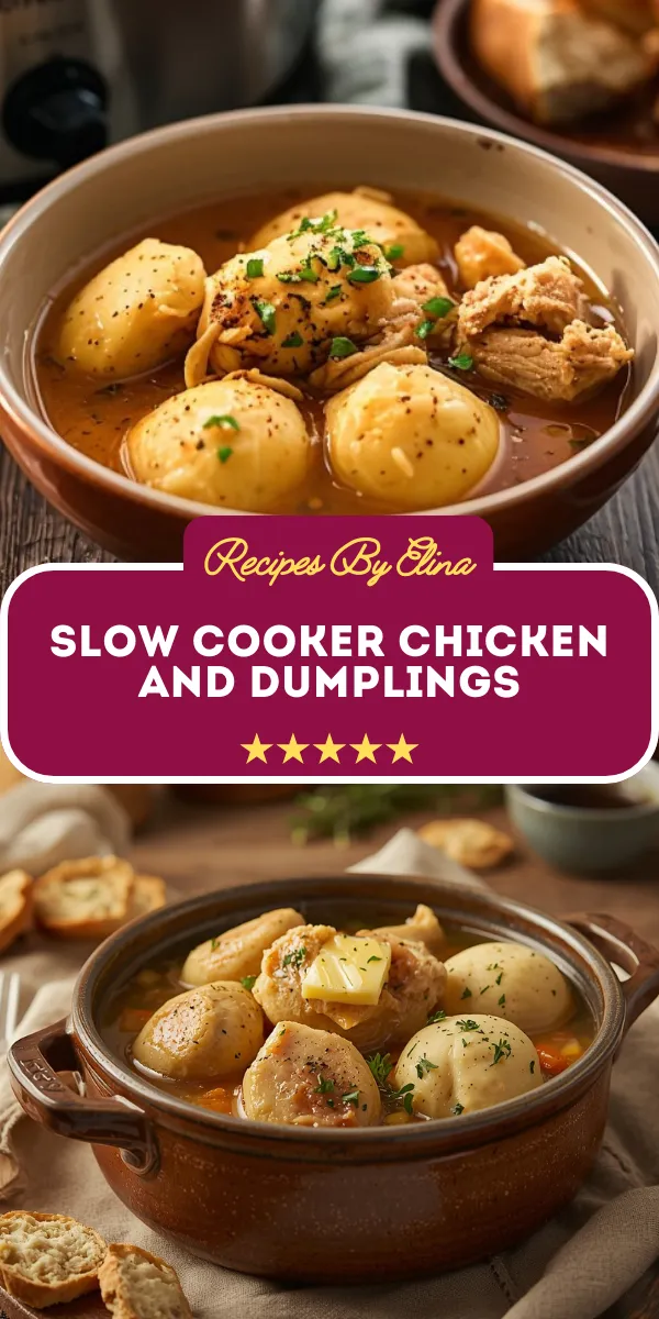 Slow Cooker Chicken and Dumplings