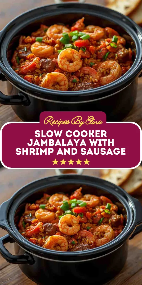 Slow Cooker Jambalaya with Shrimp and Sausage