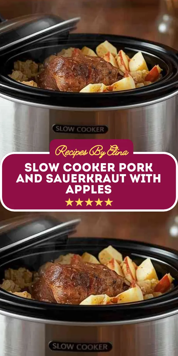 Slow Cooker Pork and Sauerkraut with Apples