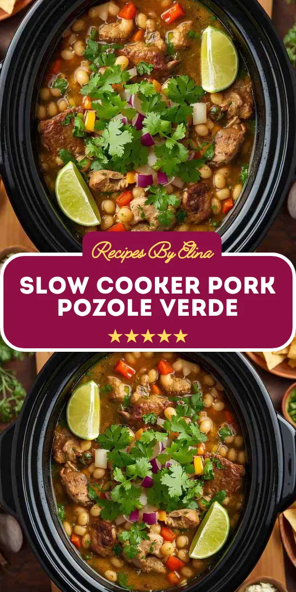 Slow Cooker Pork Pozole Verde