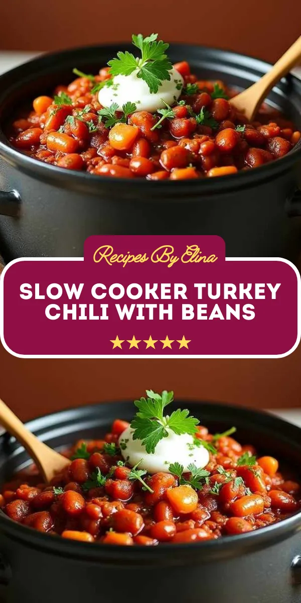 Slow Cooker Turkey Chili with Beans