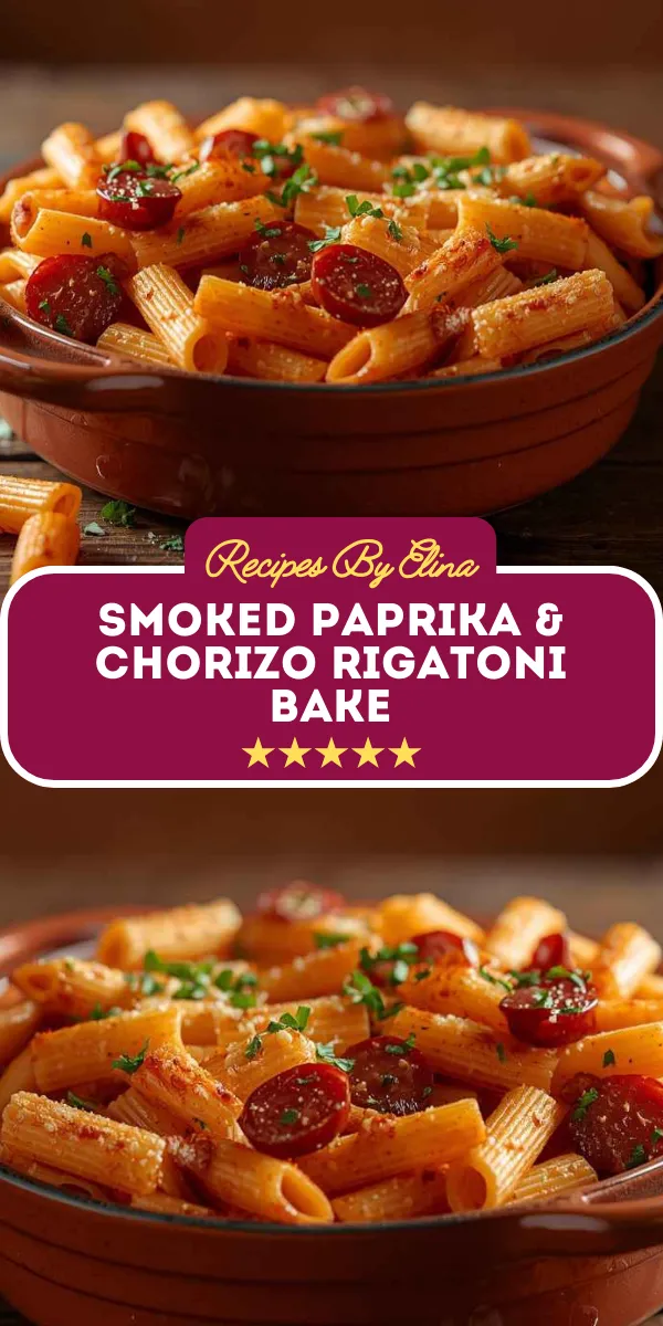 Smoked Paprika & Chorizo Rigatoni Bake