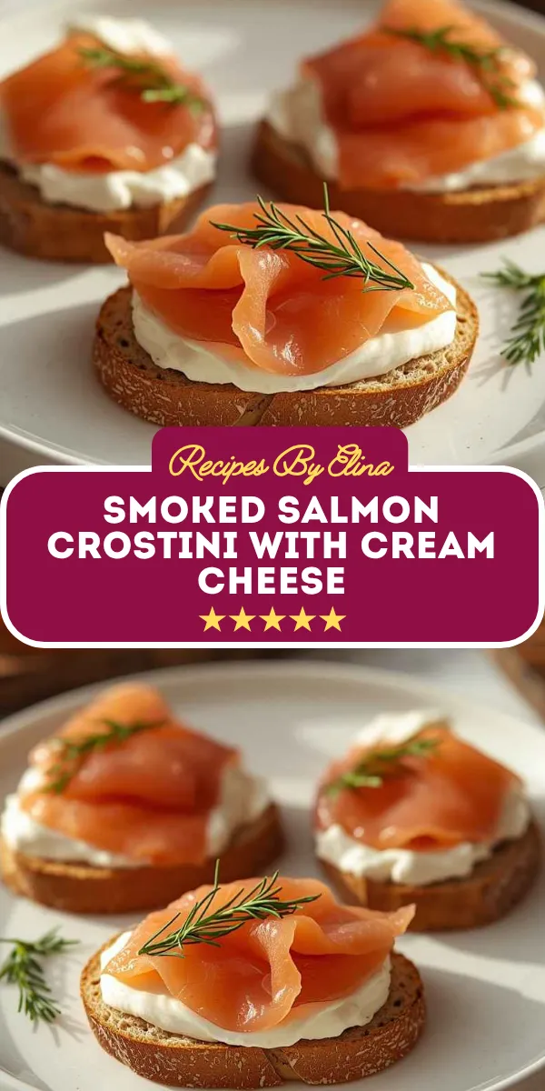 Smoked Salmon Crostini with Cream Cheese