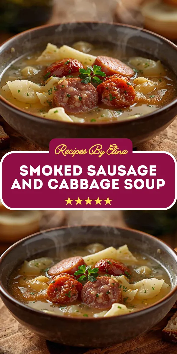 Smoked Sausage and Cabbage Soup