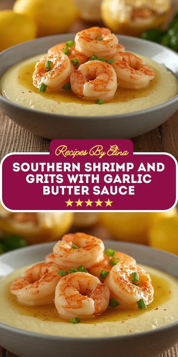 Southern Shrimp and Grits with Garlic Butter Sauce