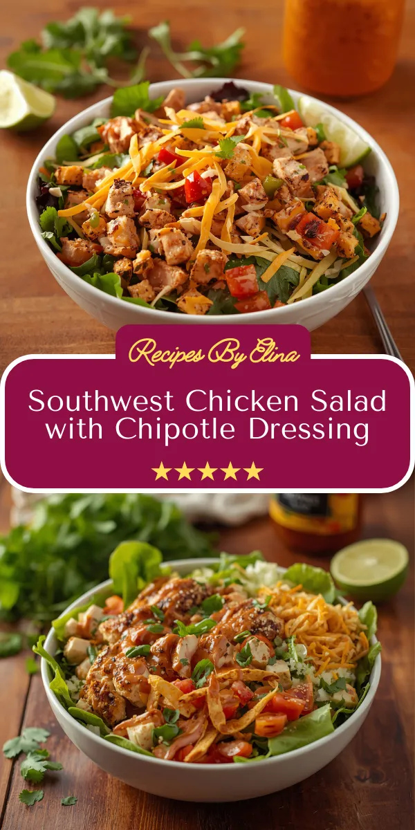 Southwest Chicken Salad with Chipotle Dressing