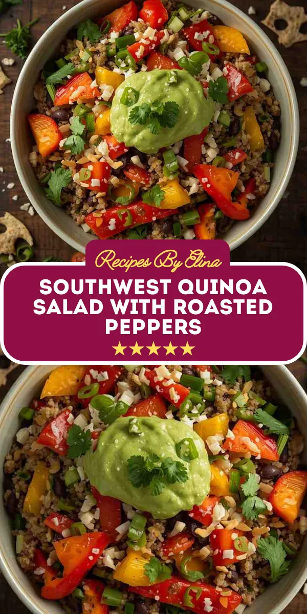 Southwest Quinoa Salad with Roasted Peppers