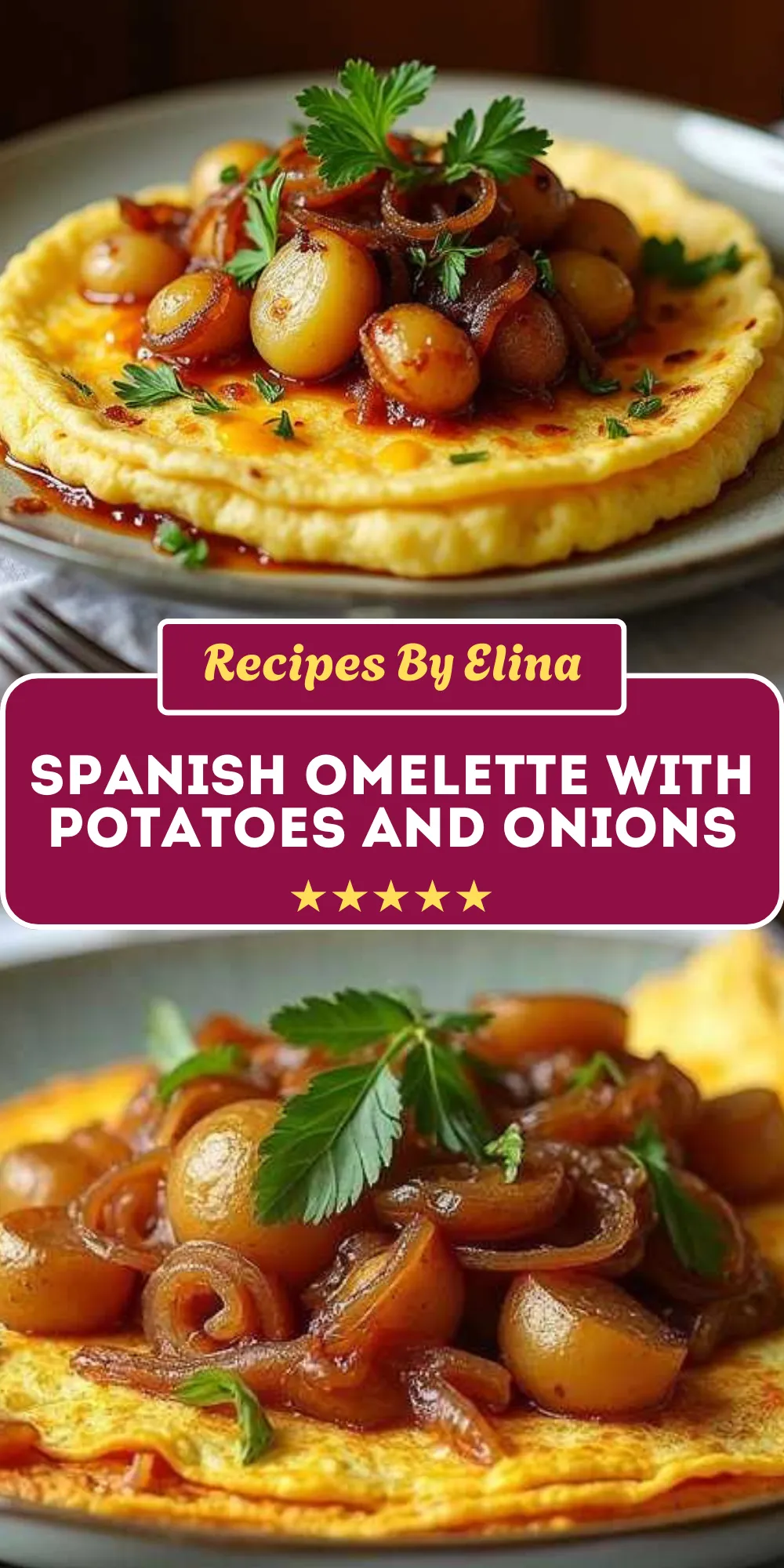 Spanish Omelette with Potatoes and Onions
