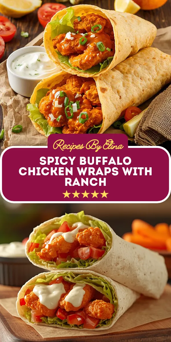 Spicy Buffalo Chicken Wraps with Ranch