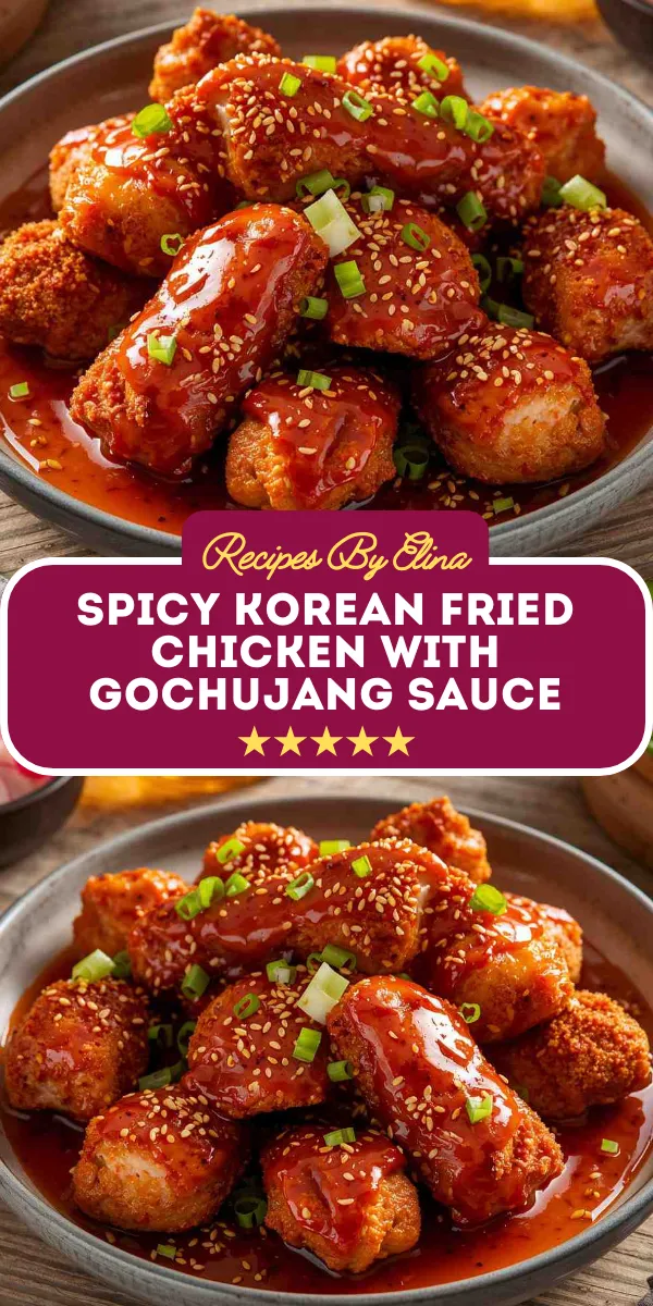Spicy Korean Fried Chicken with Gochujang Sauce