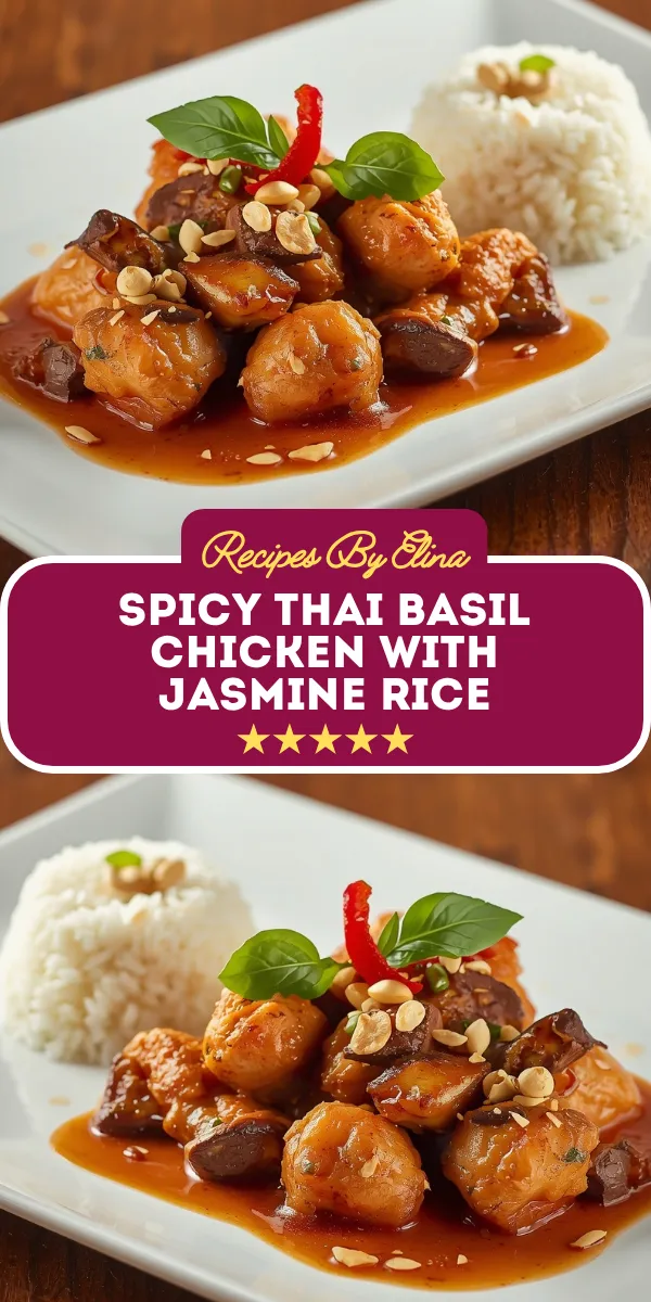 Spicy Thai Basil Chicken with Jasmine Rice