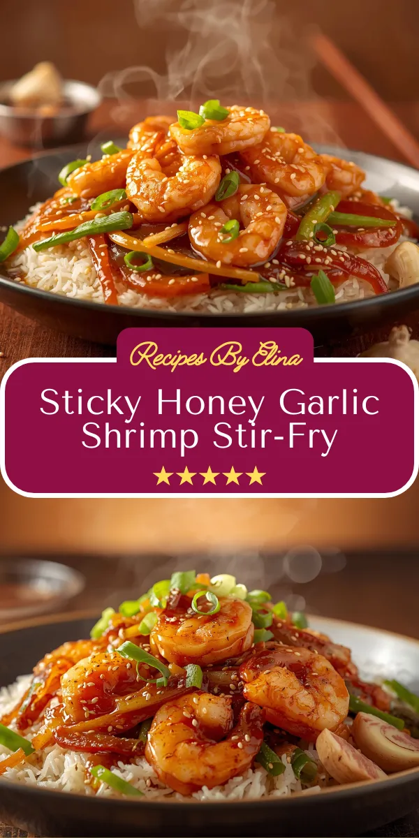 Sticky Honey Garlic Shrimp Stir-Fry