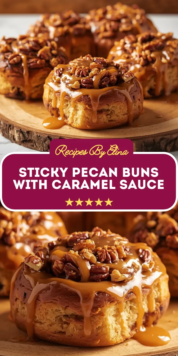 Sticky Pecan Buns with Caramel Sauce