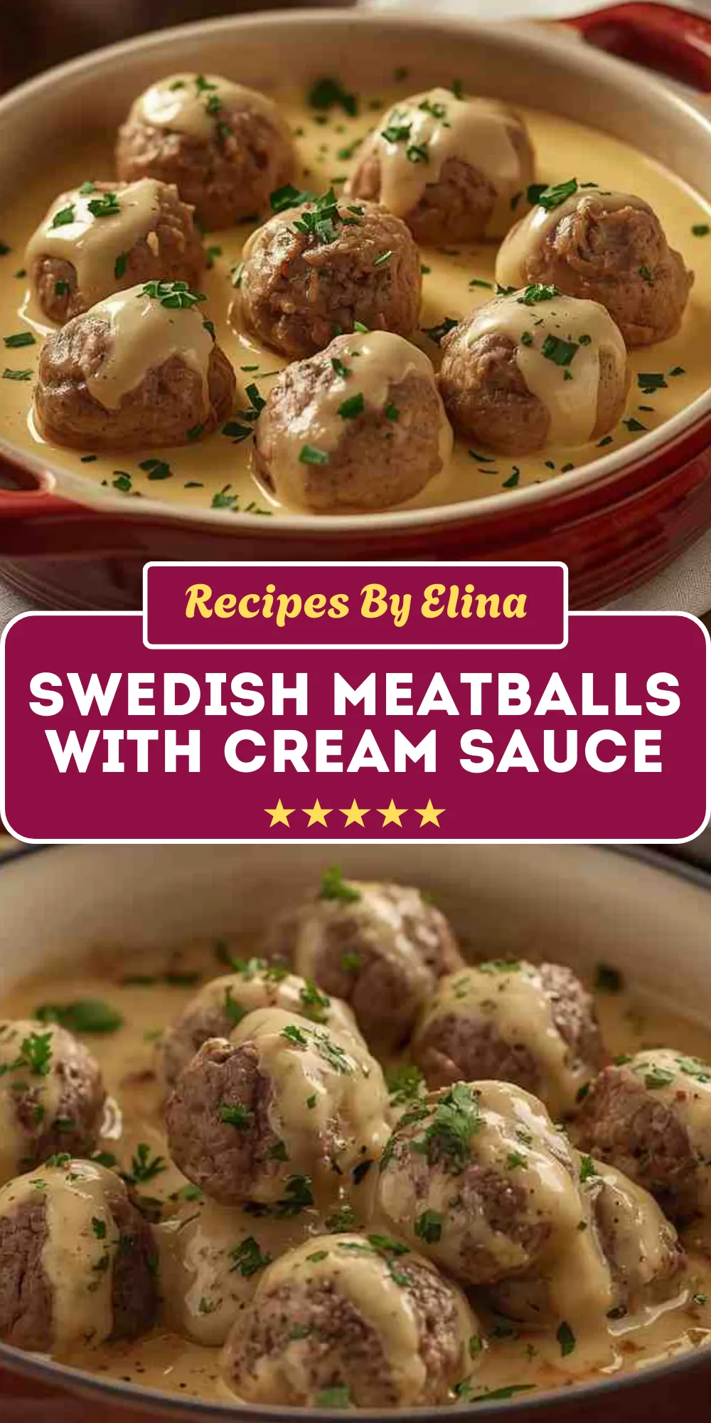 Swedish Meatballs with Cream Sauce
