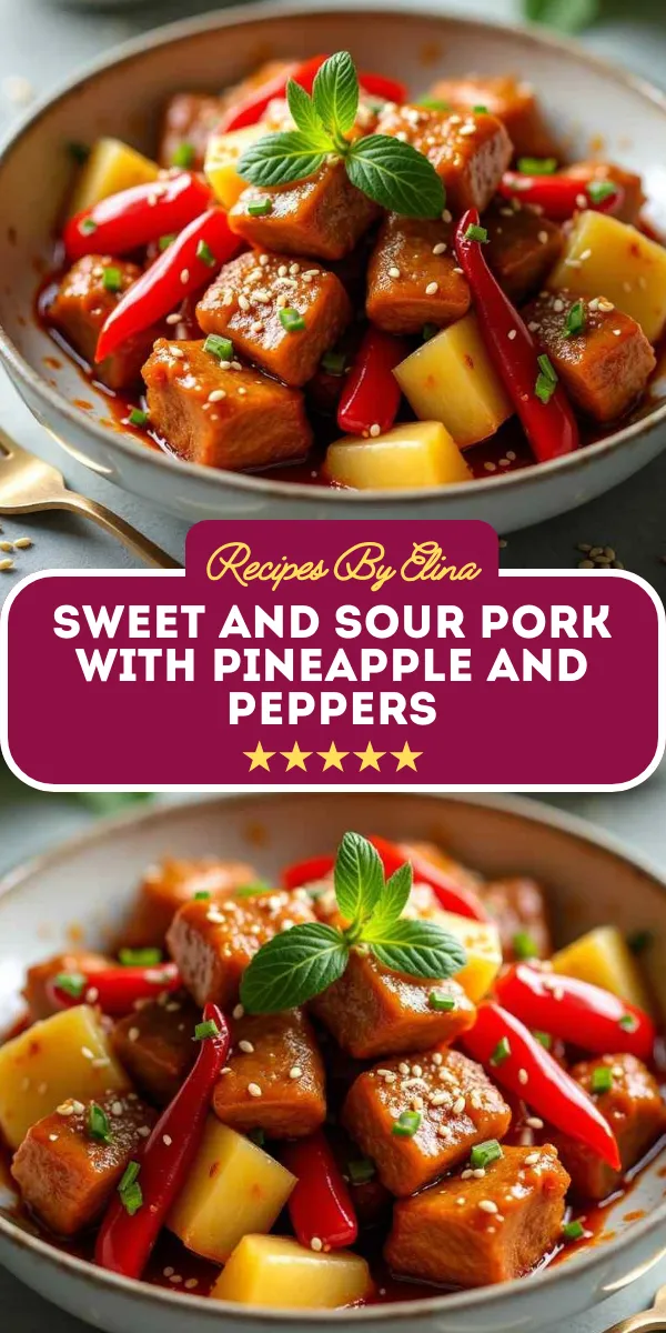 Sweet and Sour Pork with Pineapple and Peppers