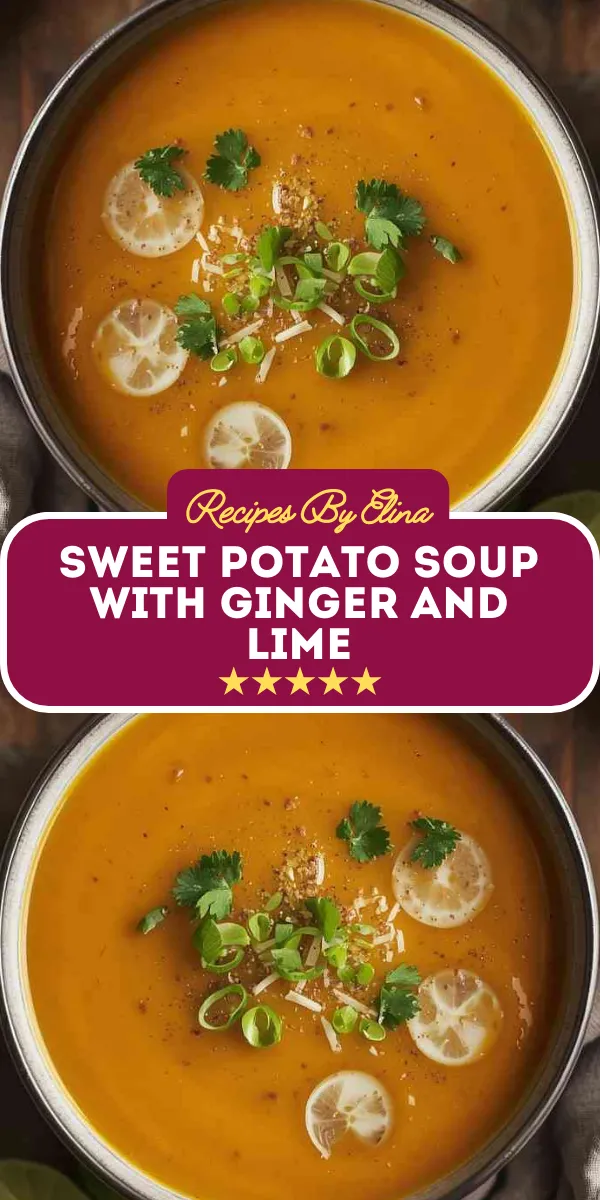 Sweet Potato Soup with Ginger and Lime