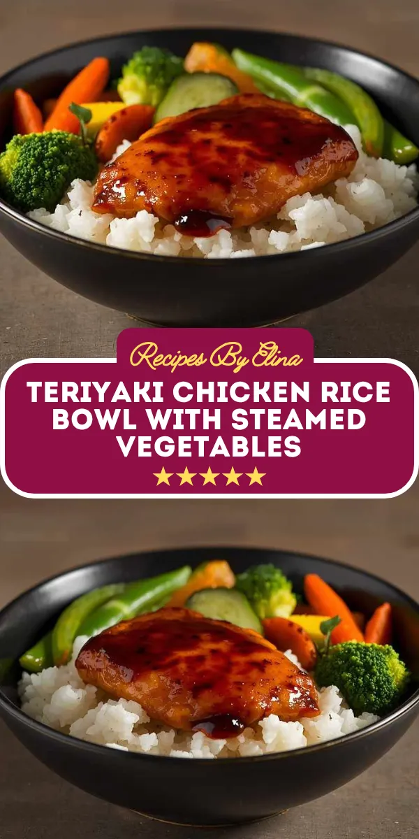 Teriyaki Chicken Rice Bowl with Steamed Vegetables