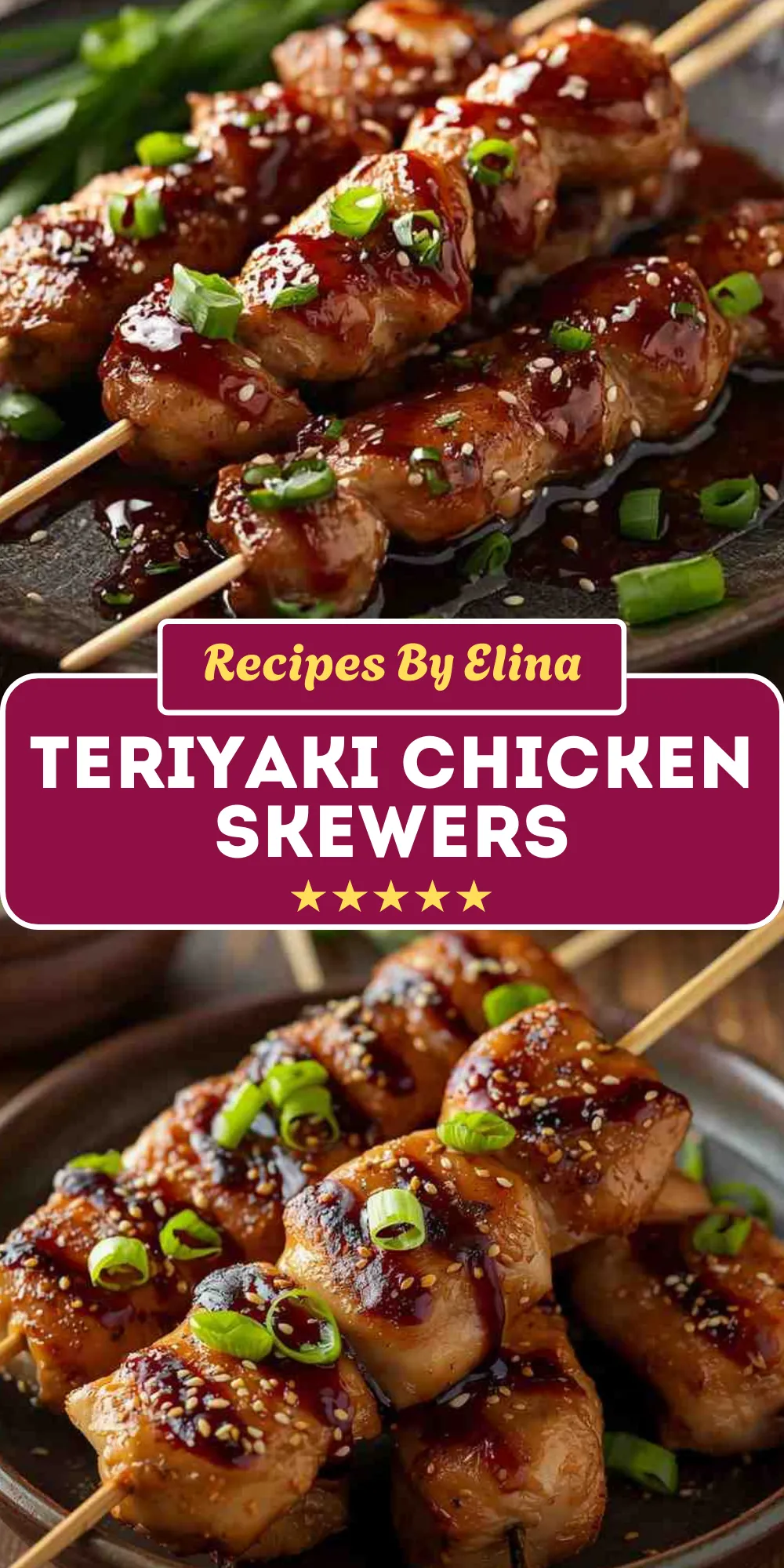 Teriyaki Chicken Skewers