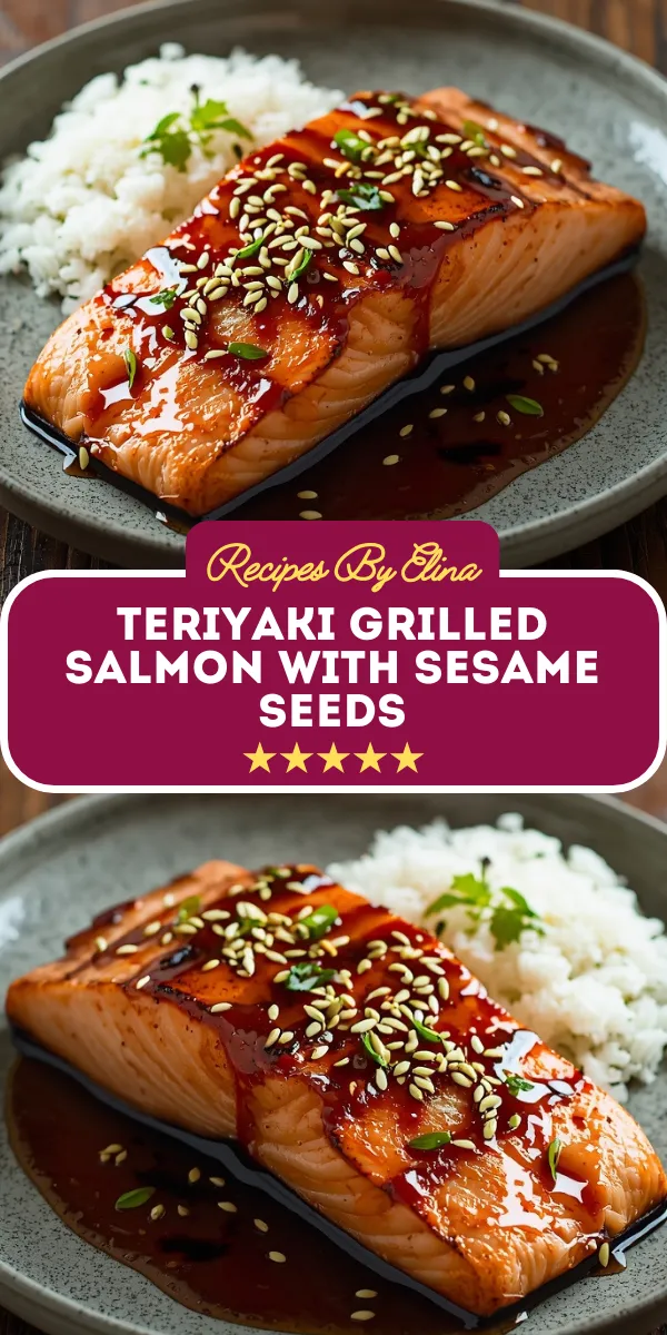 Teriyaki Grilled Salmon with Sesame Seeds