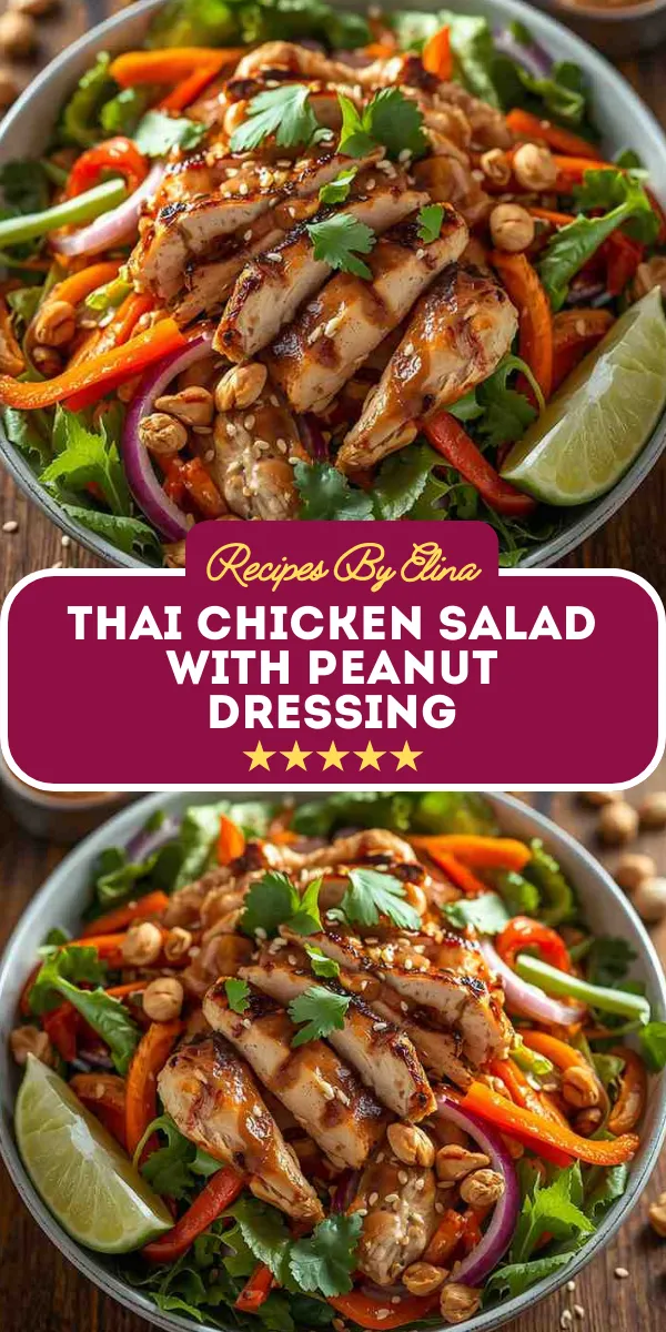 Thai Chicken Salad with Peanut Dressing