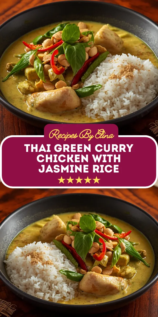 Thai Green Curry Chicken with Jasmine Rice