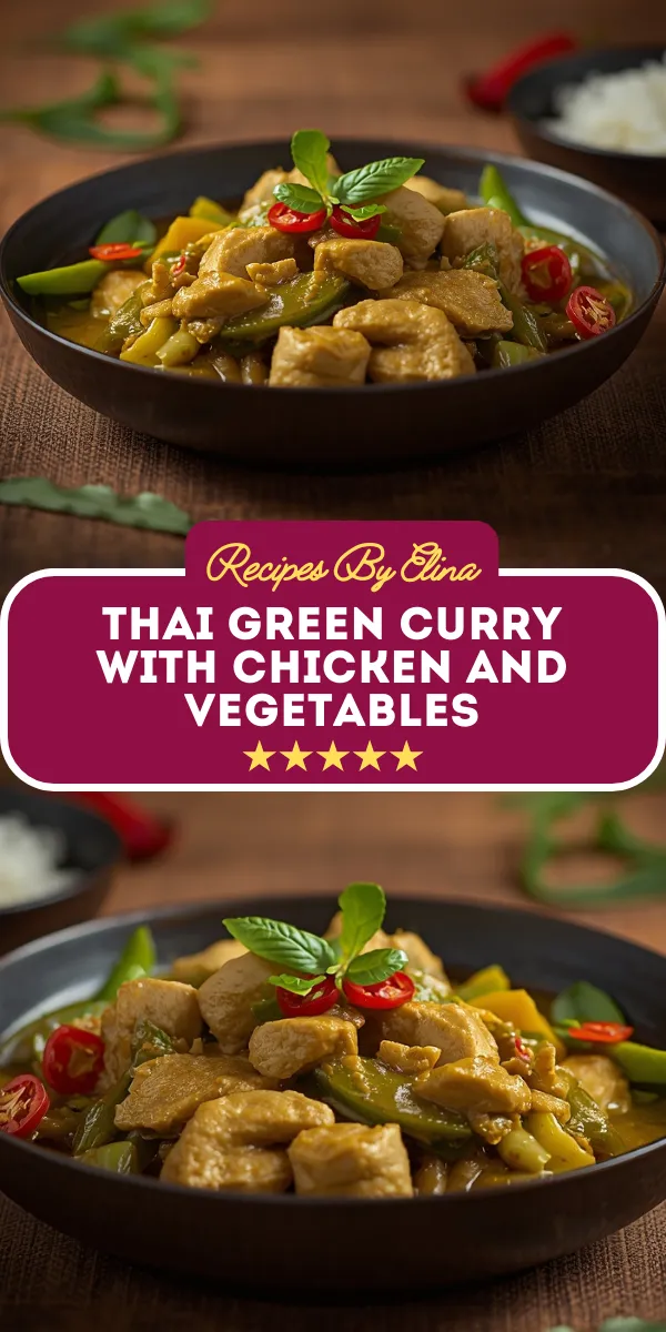 Thai Green Curry with Chicken and Vegetables