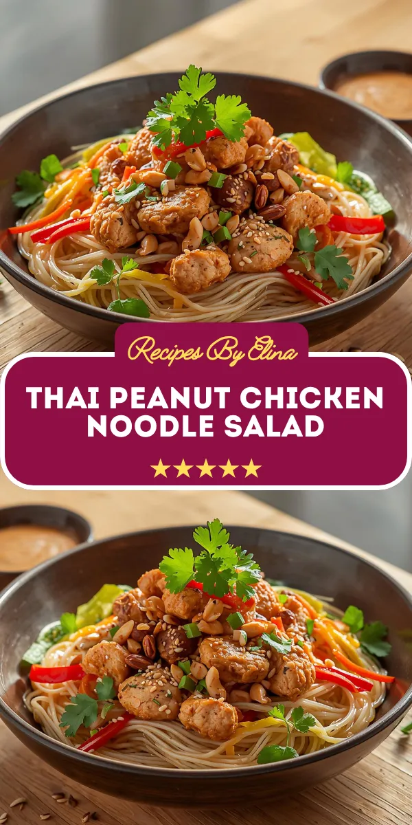 Thai Peanut Chicken Noodle Salad