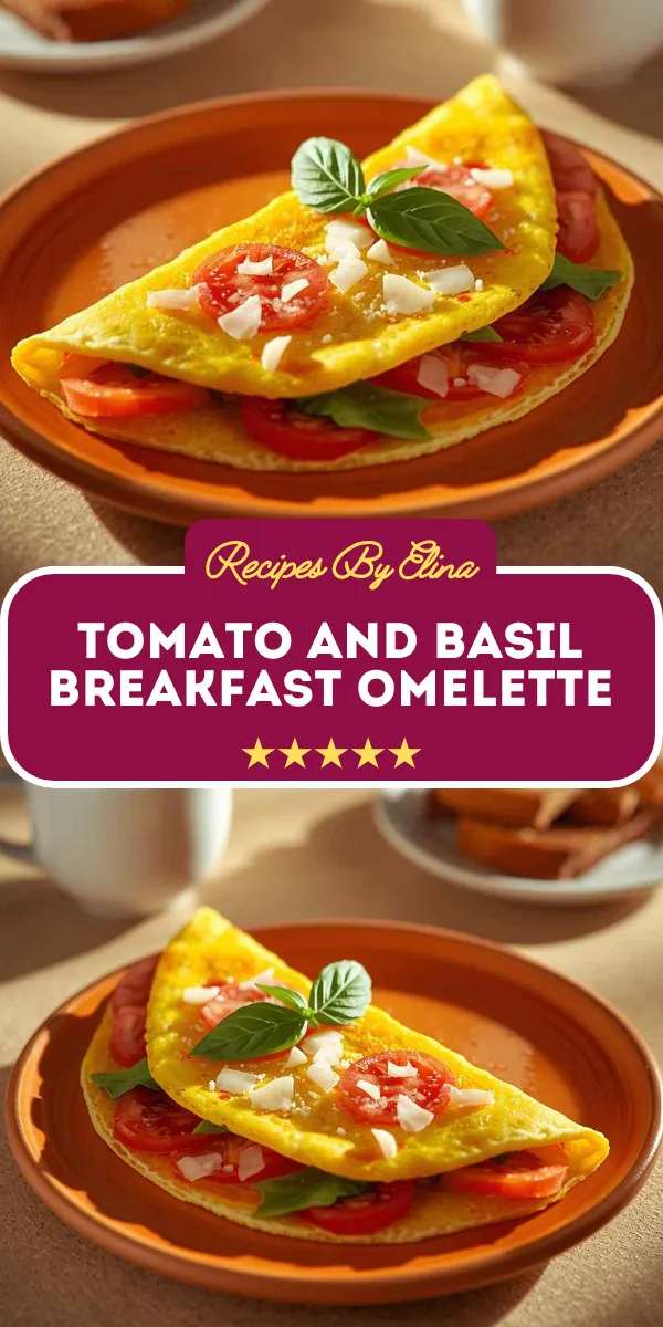 Tomato and Basil Breakfast Omelette