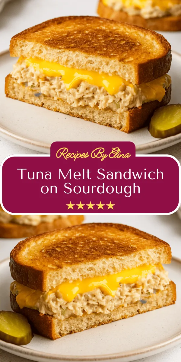 Tuna Melt Sandwich on Sourdough