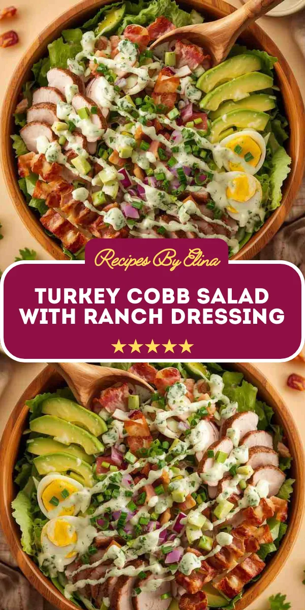 Turkey Cobb Salad with Ranch Dressing