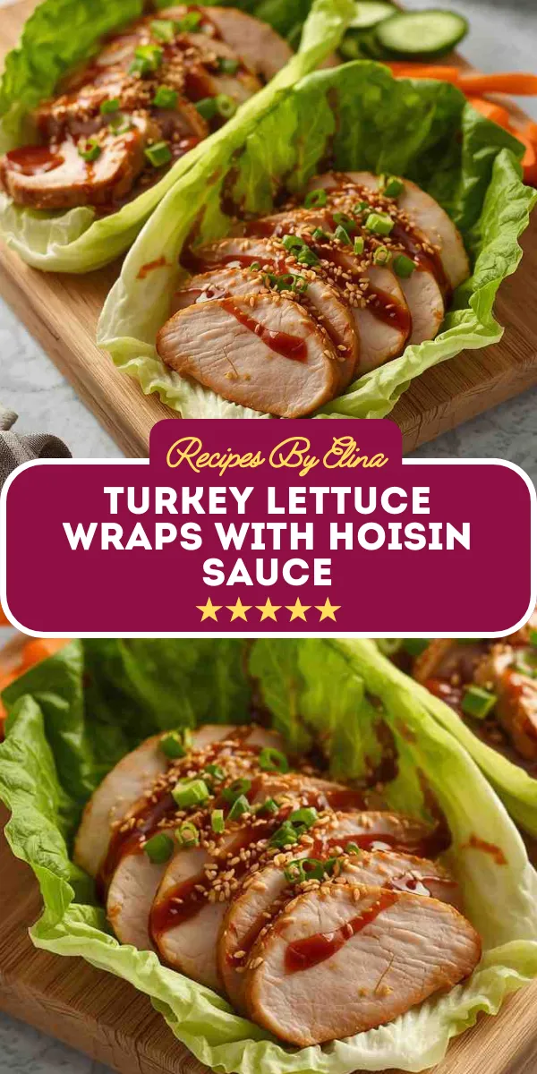 Turkey Lettuce Wraps with Hoisin Sauce