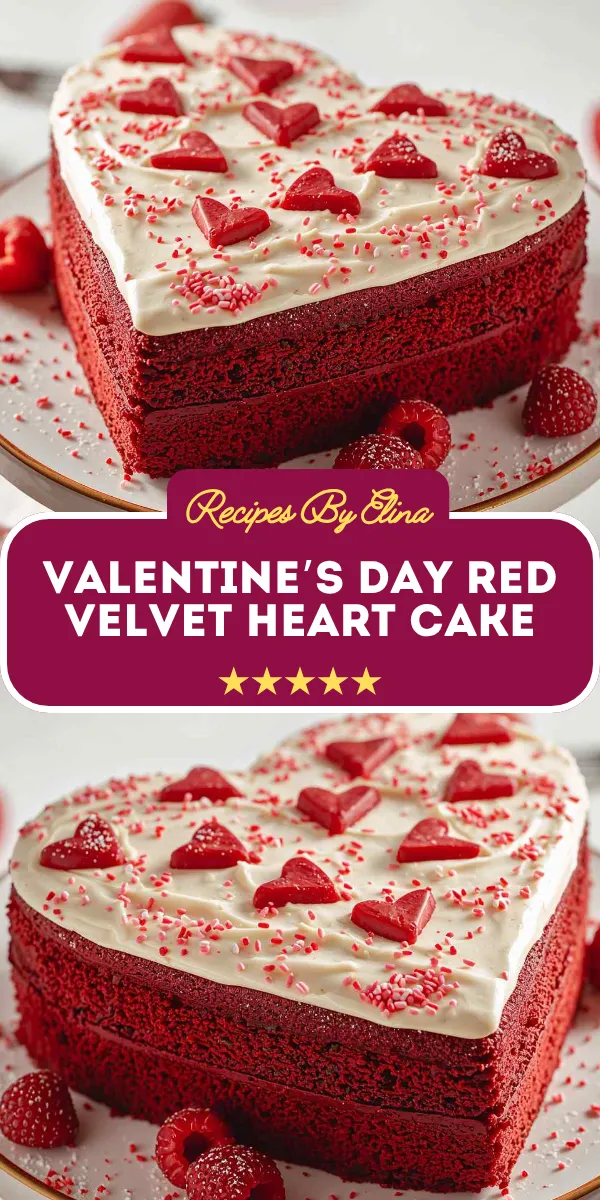 Valentine’s Day Red Velvet Heart Cake