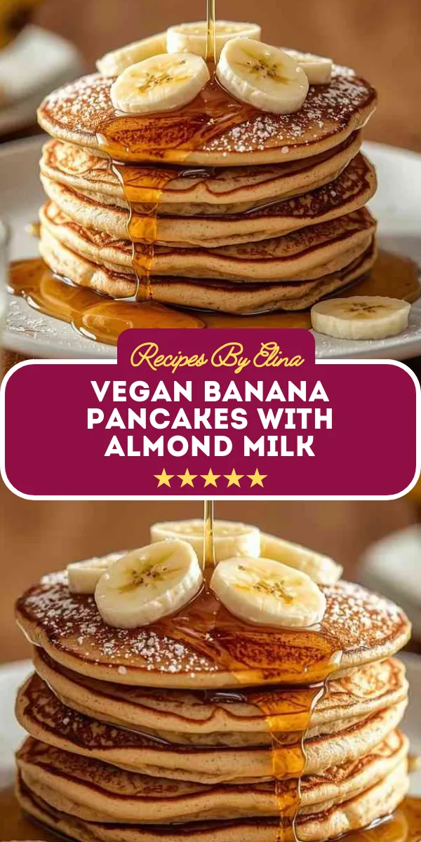 Vegan Banana Pancakes with Almond Milk