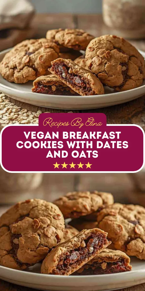Vegan Breakfast Cookies with Dates and Oats
