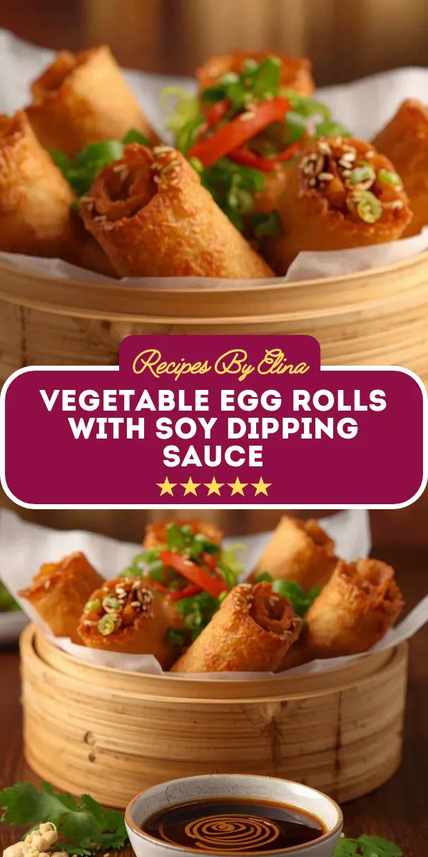 Vegetable Egg Rolls with Soy Dipping Sauce