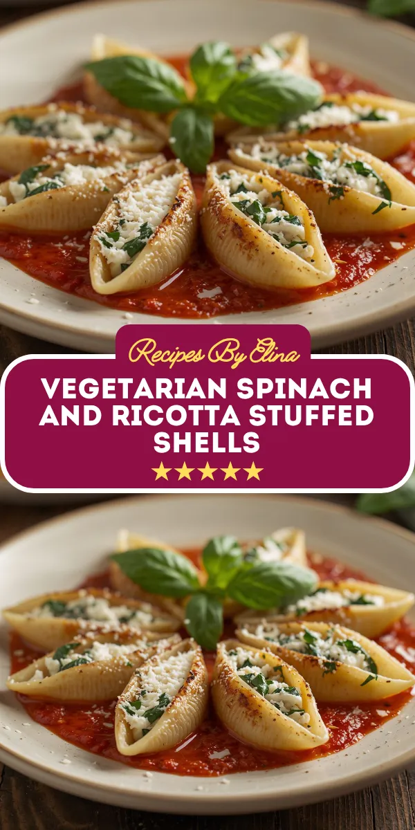 Vegetarian Spinach and Ricotta Stuffed Shells