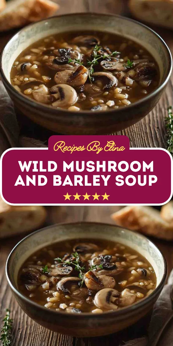 Wild Mushroom and Barley Soup