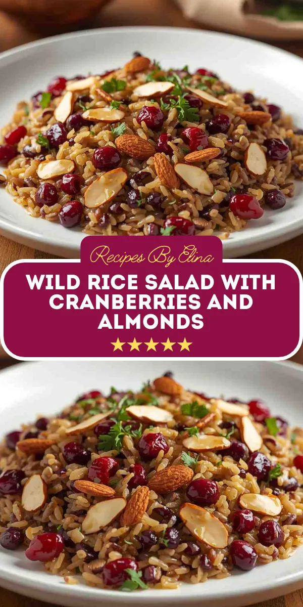 Wild Rice Salad with Cranberries and Almonds