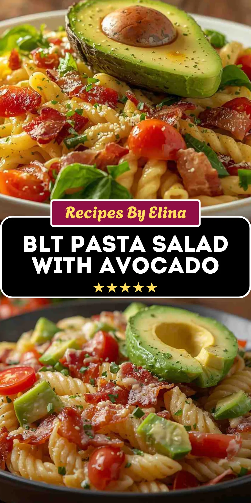 BLT Pasta Salad with Avocado