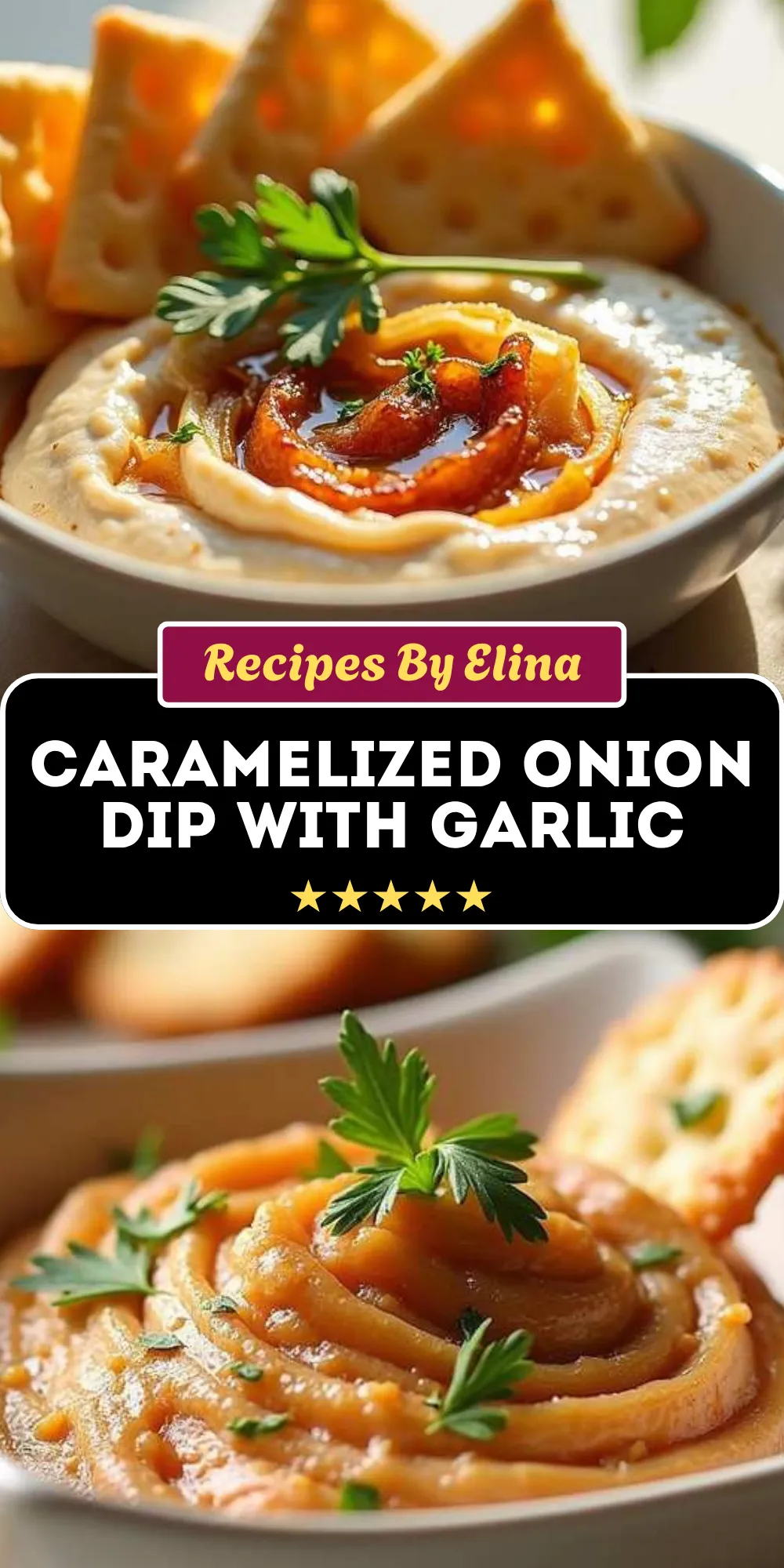 Caramelized Onion Dip with Garlic