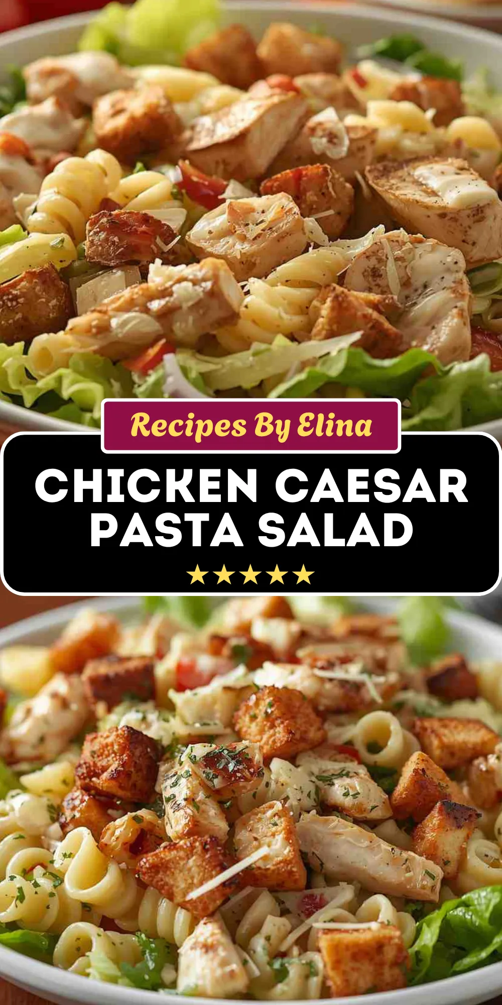 Chicken Caesar Pasta Salad