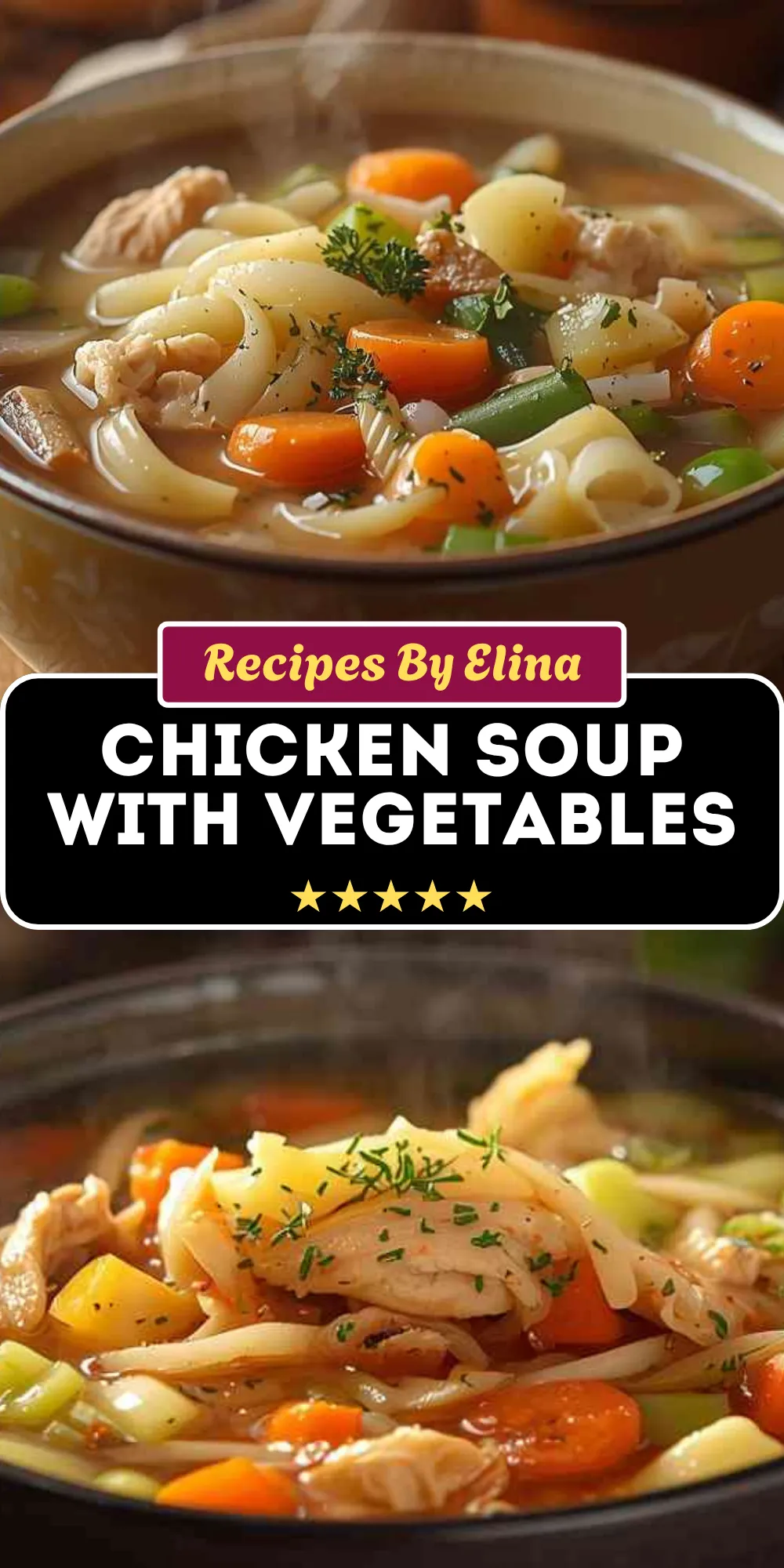 Chicken Soup with Vegetables and Noodles