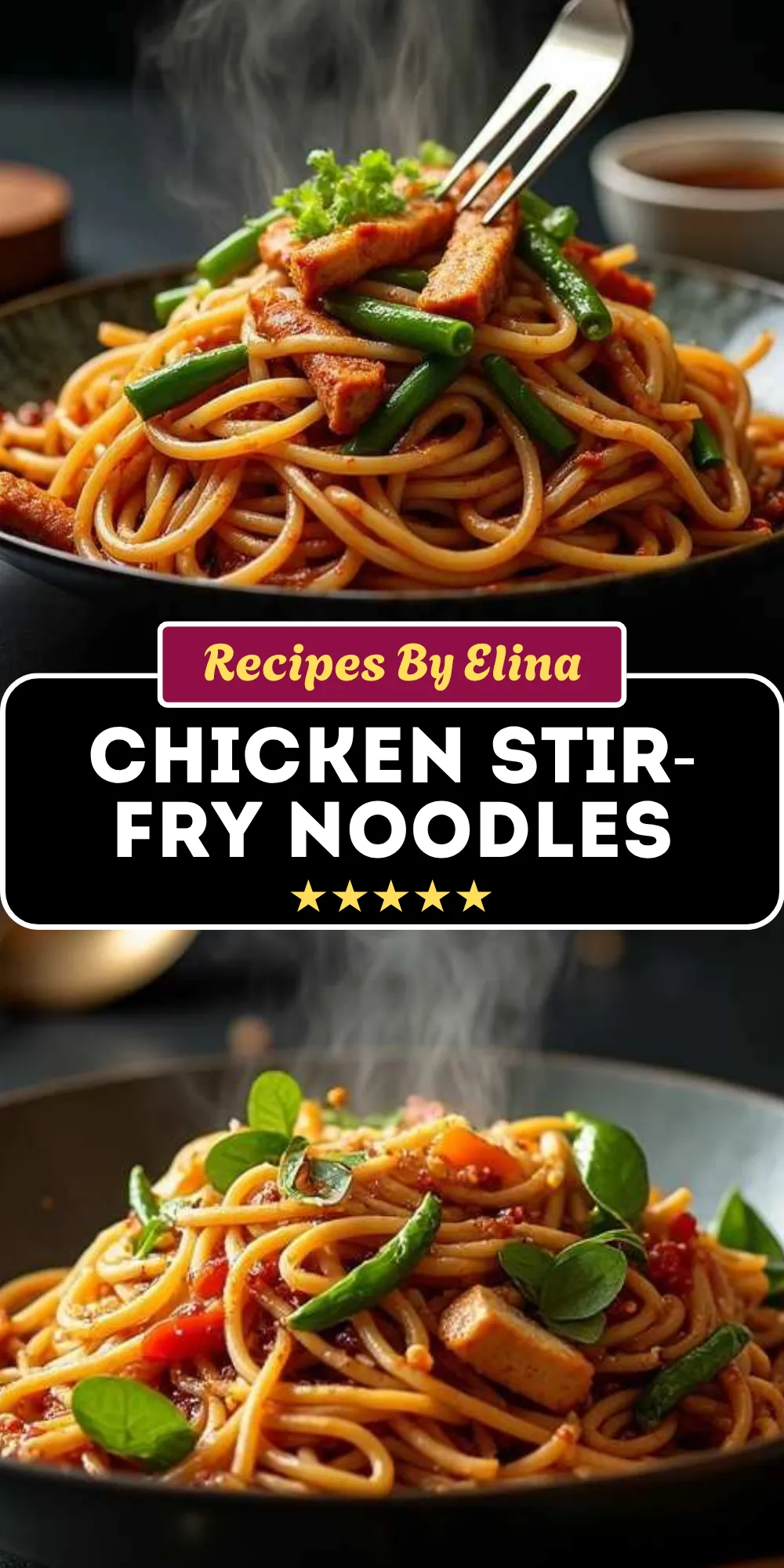 Chicken Stir-Fry Noodles with Soy Sauce