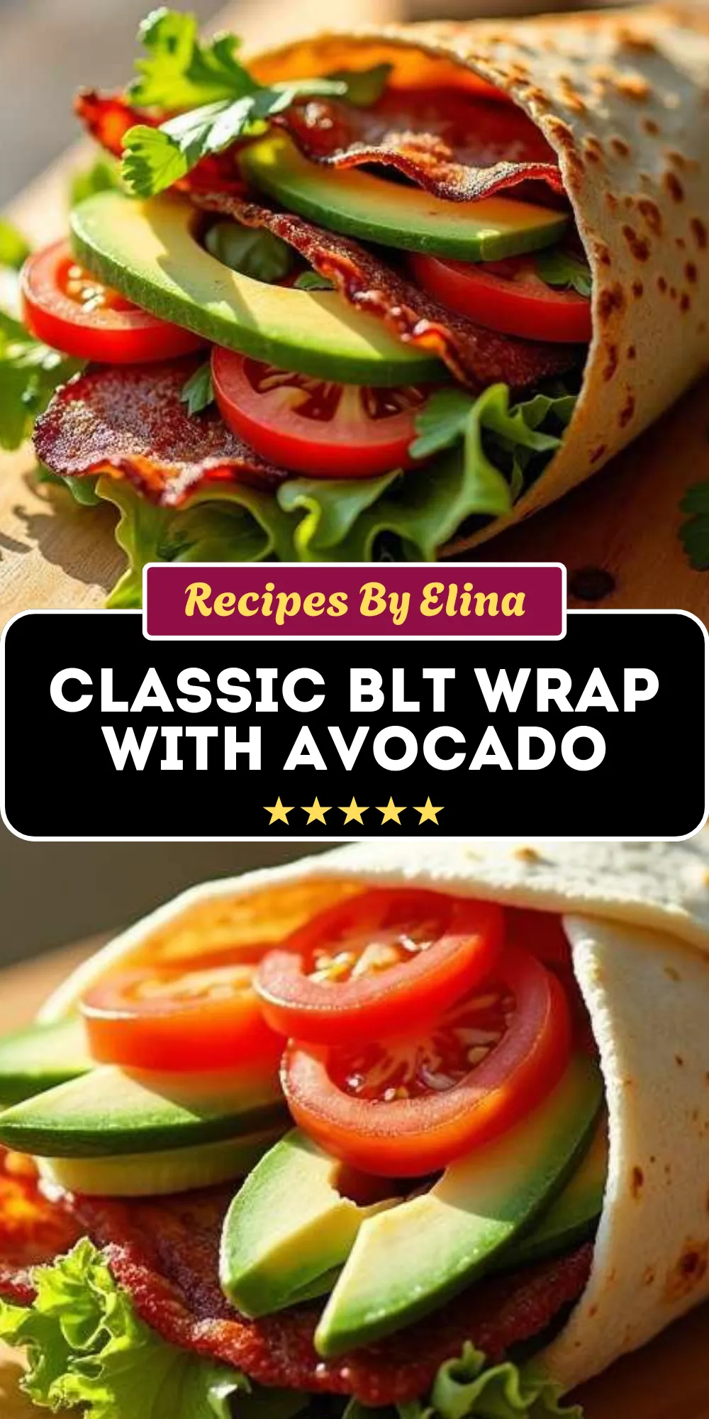 Classic BLT Wrap with Avocado