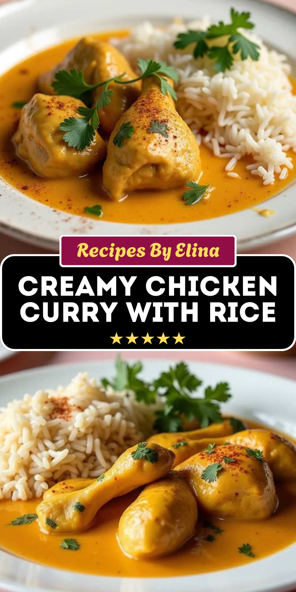 Creamy Chicken Curry with Rice