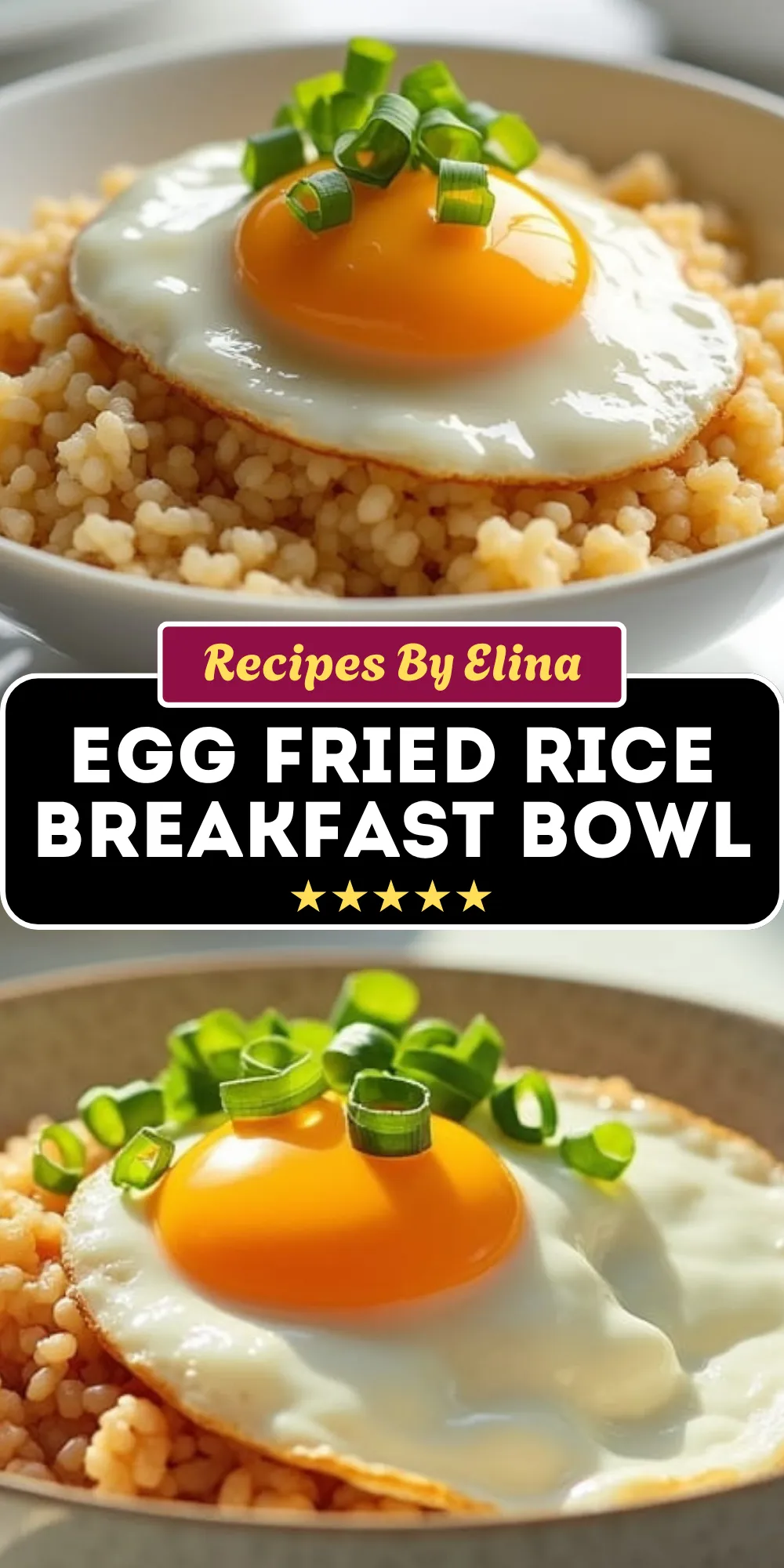 Egg Fried Rice Breakfast Bowl