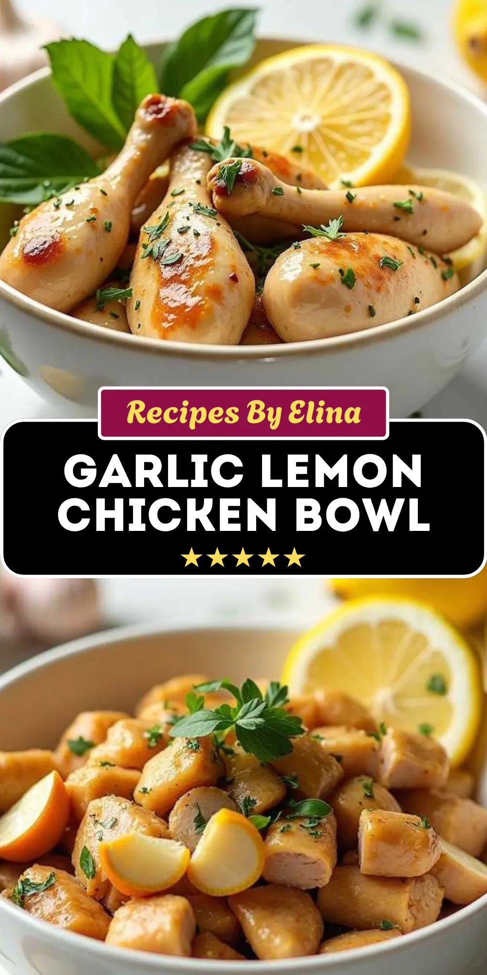 Garlic Lemon Chicken Bowl
