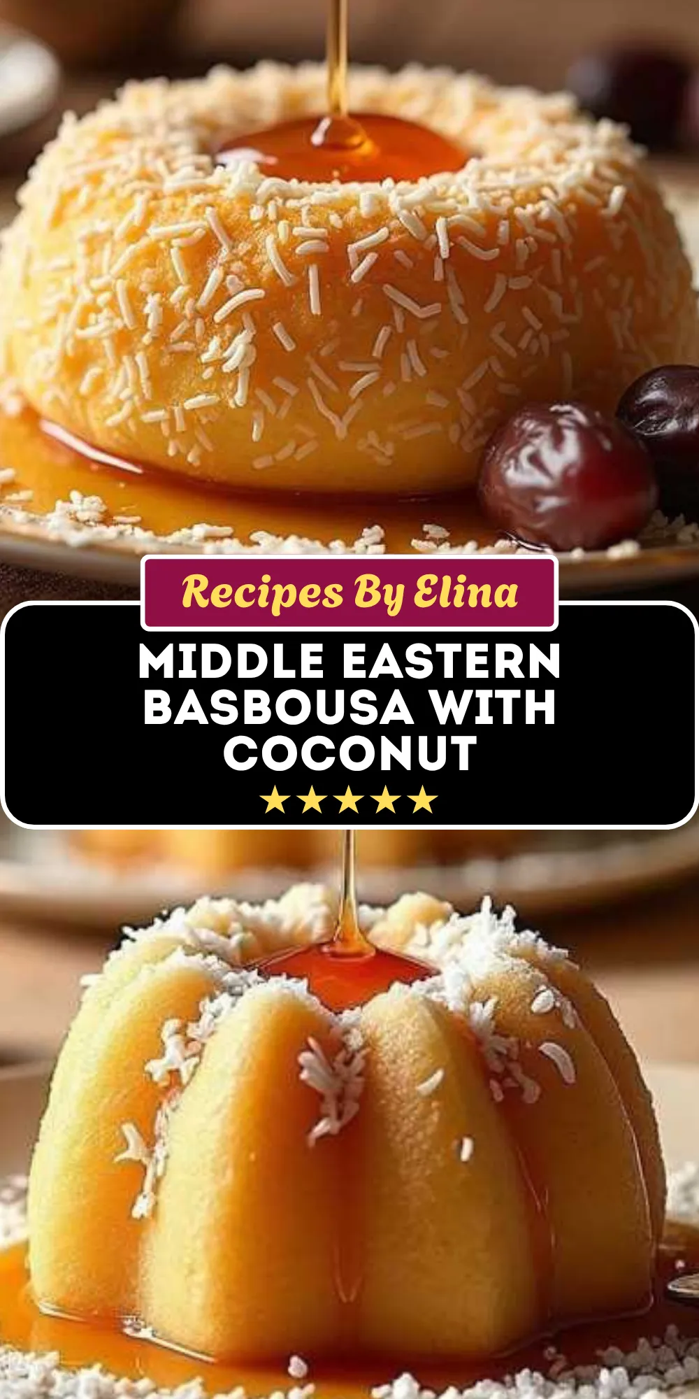 Middle Eastern Basbousa with Coconut