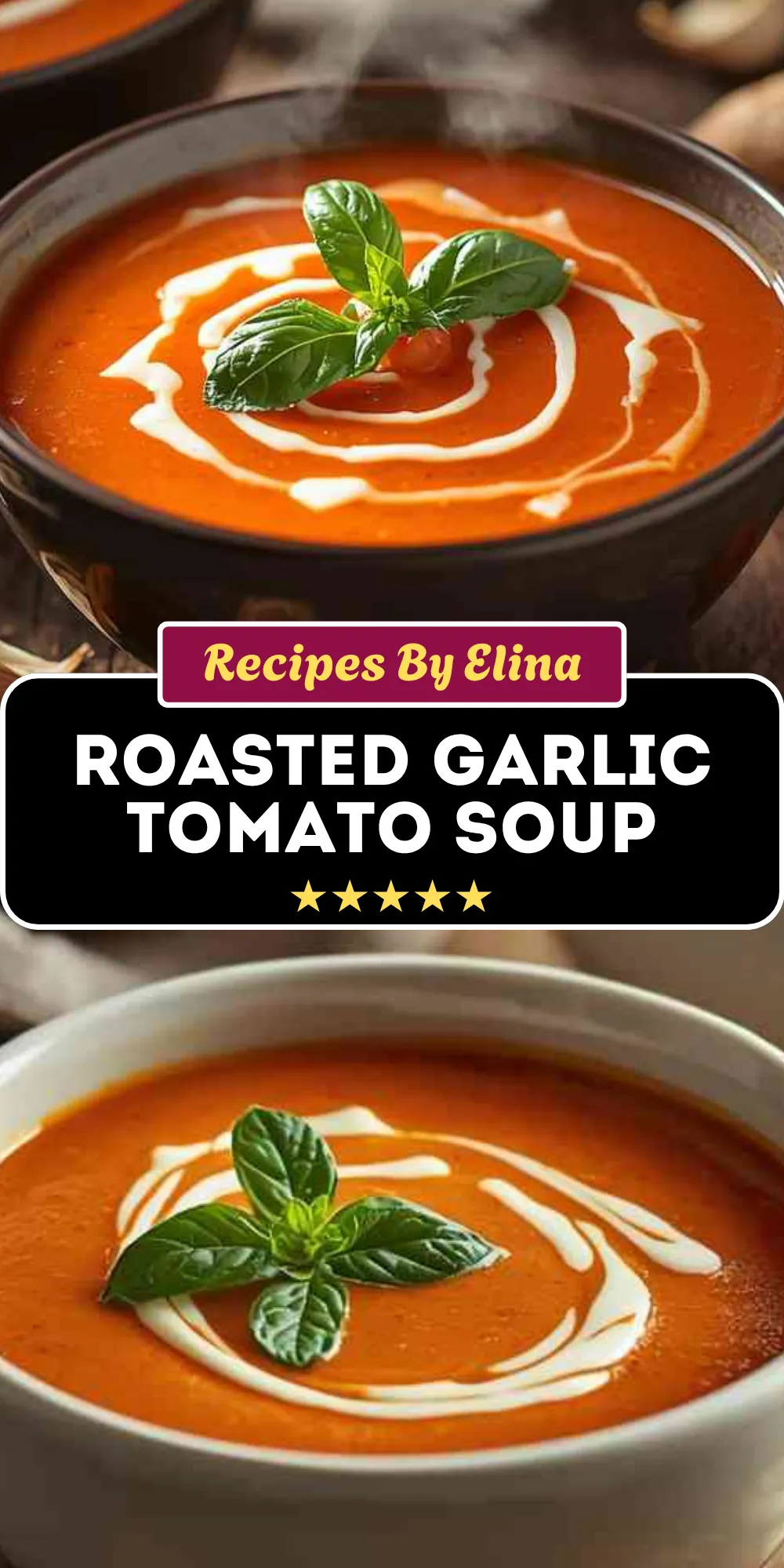Roasted Garlic Tomato Soup
